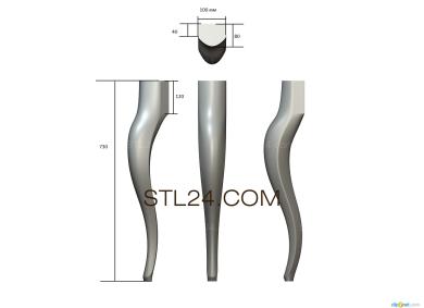 Ножки (NJ_0567) 3D модель для ЧПУ станка